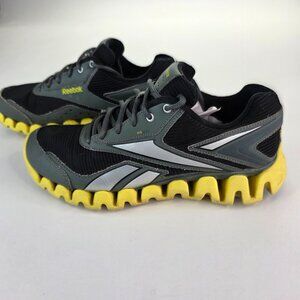 Reebok ZigTech Running Shoes Black and Yellow Men's 6 Women's 7.5